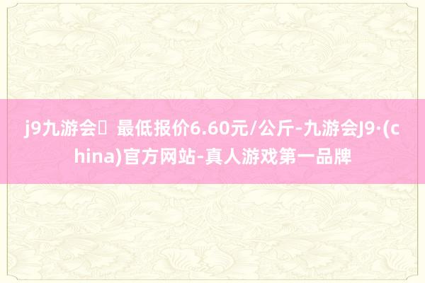 j9九游会最低报价6.60元/公斤-九游会J9·(china)官方网站-真人游戏第一品牌